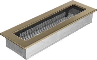 Zdjęcie produktu dla Kratka wentylacyjna 11x32 złoto galwaniczne