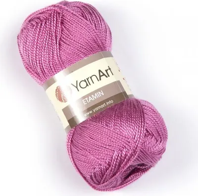 Produktbild von YarnArt Etamin 441 – Zartrosé Häkelgarn, 100%.Polyacryl, Fein & Strapazierfähig – Perfekt für Filethäkelei & leichte Accessoires