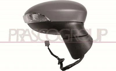 Produktbild von PRASCO FD3467343P Außenspiegel Seitenspiegel Rechts für FORD Fiesta Mk6 Schrägheck (JA8, JR8) Beheizt Asphärisch Grundiert Elektrisch