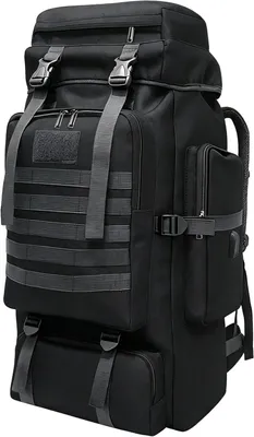 Produktbild von Wanderrucksack 80 l, wasserdicht, MOLLE System, verstellbar, für Reisen