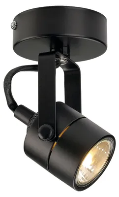 Produktbild von SLV SPOT 79 GU10, schwarz, mit Rosette