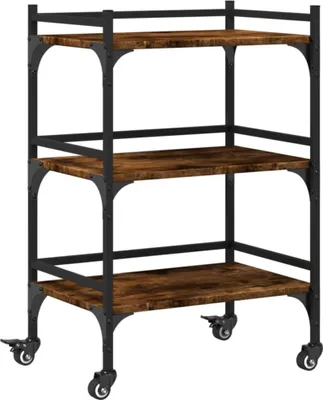 Obrázek produktu pro Kuchyňský vozík kouřový dub 50 x 35 x 75,5 cm kompozitní dřevo
