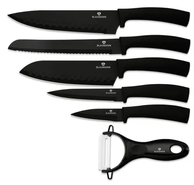Produktbild von Messerset 6-tlg. Black Silver Collection
