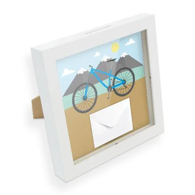 Produktbild von itenga Bilderrahmen Spardose Geldgeschenk Fahrrad Motiv 37