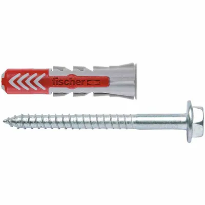 Obrázek produktu pro Balení 8 ks rozpěrných šroubů DUOPOWER 14 mm x 70 mm se šroubem. Fischer