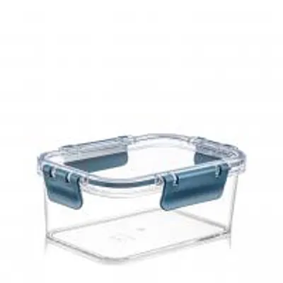 Produktbild von H&H 7751209, Container, Rechteckig, 0,9 l, Blau, Transparent, Kunststoff, Silikon, 1 Stück(e)