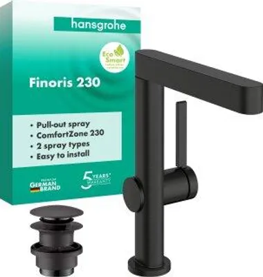 Produktbild von HANSGROHE 76063340 Waschtischmischer 230 Finoris