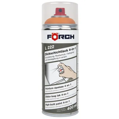 Produktbild von FÖRCH L222 Dickschichtlack 4-in-1 - 0.4 Liter RAL 2011 Tieforange