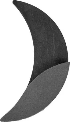 Produktbild von OASIS® Black Ideal Nass-Steckschaum Mond LOENA, Bioline Holzunterlage, schwarz, 31x16x4,5cm - Nasssteckmasse