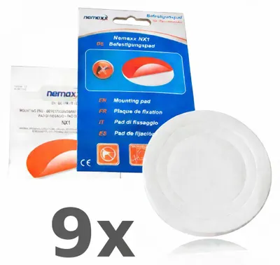 Produktbild von NEMAXX® Rauchmelder Befestigungspad Ø80mm – 3M High-Tack Klebepad, Selbstklebend – Montage Ohne Bohren – Für Rauch-, CO- & Thermomelder – 9 Stück