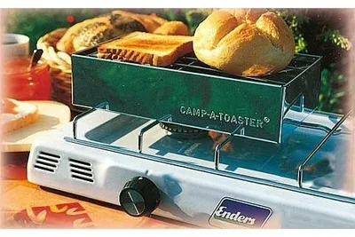 Immagine prodotto di CAMP-A-TOASTER® - il modello originale 350/046 – Tostapane da campeggio, adatto per fornelli a gas, barbecue a gas e griglie