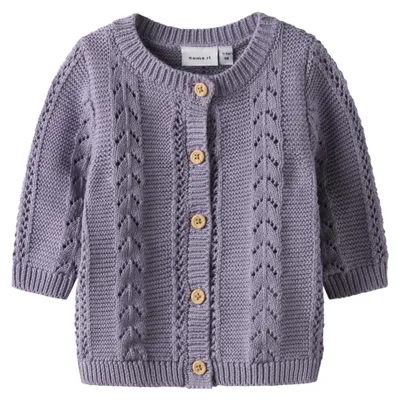 Productafbeelding van NAME IT Damen Nbftandra gebreide cardigan, lavendelgrijs, maat 56