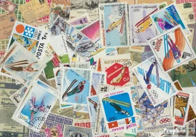 Produktbild von Briefmarken Motive 50 verschiedene Skisprung Marken