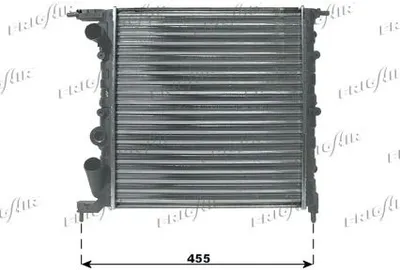 Produktbild von FRIGAIR 0109.3053 Kühler Wasserkühler Motorkühler für RENAULT CLIO I (B/C57, 5/357)