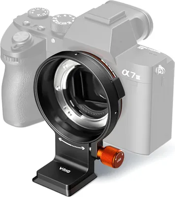 Produktbild von VRIG 65,9 mm drehbarer Stativbefestigungsring, Objektivkragenfuss mit Schnellwechselplatte, 1/4 Zoll und 3/8 Zoll Gewindeloecher, kompatibel mit Sony A6000/A6100/A6300/A6400/A7SA7S2/A7S3/ZVE-1/ZVE-10/FX30/A7C/ A7M