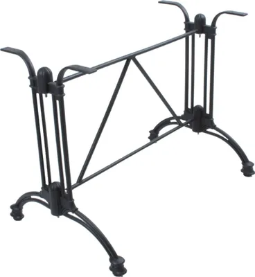 Produktbild von Tischgestell >Morena< in Schwarz aus Aluminium - 94x60x70cm (LxBxH)