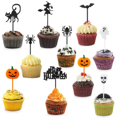 Produktbild von 100 Stück Halloween-Kuchenverzierungen