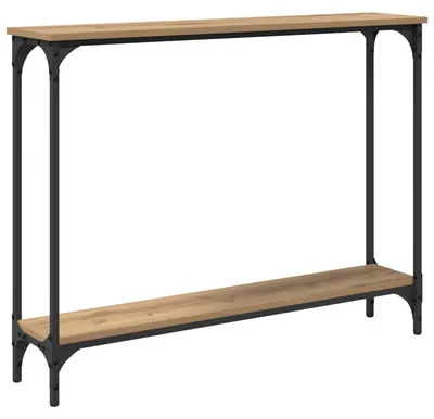 Zdjęcie produktu dla vidaXL Stolik dębowy Artisan 100 x 22,5 x 75 cm materiał drewnopochodny