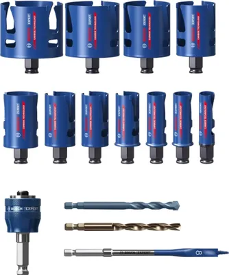 Produktbild von Lochsägensatz Expert Tough Material 15-tlg.20-76mm Schnitt-T.60mm BOSCH