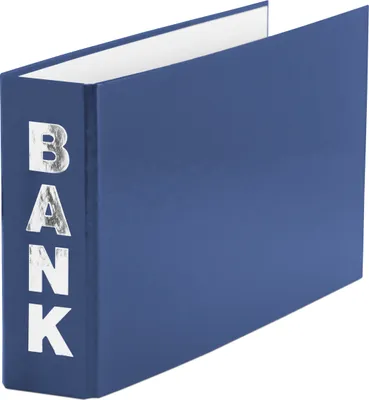 Produktbild von 10 Bankordner / 140x250mm / für Kontoauszüge / Farbe: blau