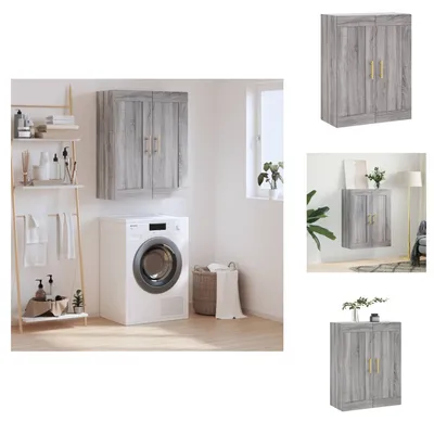 Image de vidaXL Armoire murale Gris Sonoma 69,5x34x90 cm Bois composite - Sideboards