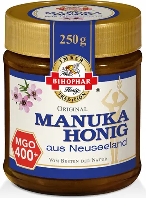 Image de Bihophar Miel de Manuka original de Nouvelle-Zélande MGO 400plus 250g