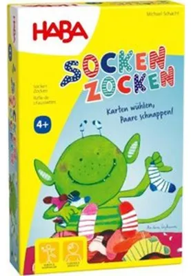Obrázok produktu pre HABA Socken Zocken, hľadacia hra, zberateľská hra, detská hra, od 4 rokov, 1306992001
