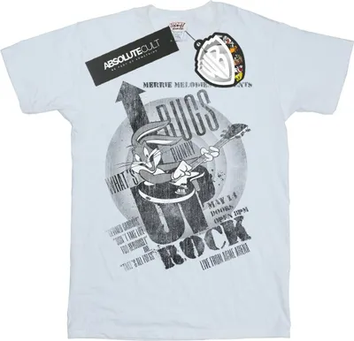Obrázek produktu pro Looney Tunes - Pánské tričko "What's Up Rock" BI50242 (S) (Bílá)