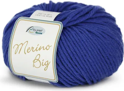 Produktbild von Rellana Merino Big, 60% Schurwolle (Merino), 40% Polyacryl, 50 gr. royalblau 22