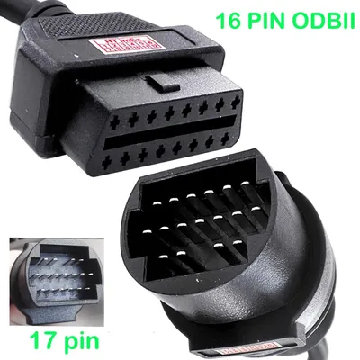 Produktbild von Diagnosekabel 17pin auf 16pin Buchse OBD2 Adapter kompatibel mit Mazda KFZ