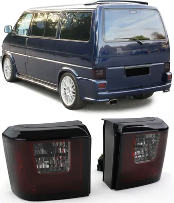 Zdjęcie produktu dla Oryginalne tylne światła LED LIGHTBAR czerwone/czarne do VW T4 IV od