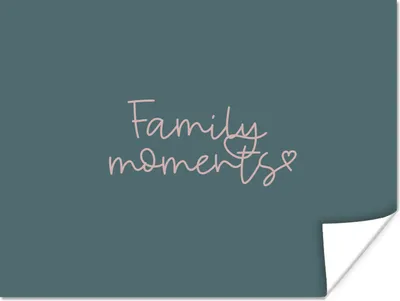 Produktbild von MuchoWow® Poster Zitate - Familienmomente - Sprichwörter 160x120 cm - Foto Plakat