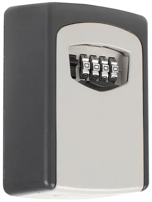 Produktbild von pavo Mini-Schlüsseltresor für 1 Schüssel grau Metallgehäuse