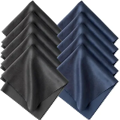 Productafbeelding van Microvezeldoeken - 10 stuks - Voor het reinigen van brillen, cameralenzen, mobiele telefoons, tablets en schermen - 20 x 20 cm