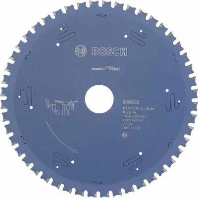 Immagine prodotto di Bosch Expert for Steel - Lama circolare - per acciaio - 210 mm - 48 denti