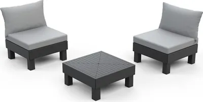 Obrázek produktu pro Zahradní nábytek Keter Elements modulární balkonový set grafitový
