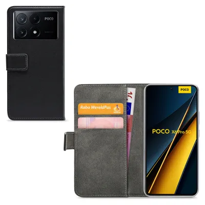 Immagine prodotto di Custodia per cellulare Mobilize Classic Gelly Wallet per POCO X6 Pro - Custodia a conchiglia con portamonete - Nero