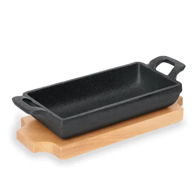 Immagine prodotto di Mini tegame da portata Ghisa 35 bambù / legno / sughero / salice massiccio, ghisa 1,1 kg