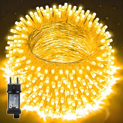 Lichterkette 30m 300 LED warmweiß, Timer, 8 Modi, IP44