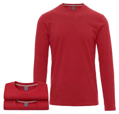 Produktbild von Mivaro Herren 3er Pack Langarmshirts aus Baumwolle - Longsleeve mit Rundhals, leicht anliegend, feinmaschiges Gewebe, Größen S bis 5XL