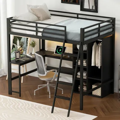 Productafbeelding van Kinderbed - Kinderbedje - Peuterbed - Jongerenbed - Houten Bed - Massief Grenenhout - Veilig Bedhek 60 cm Hoog