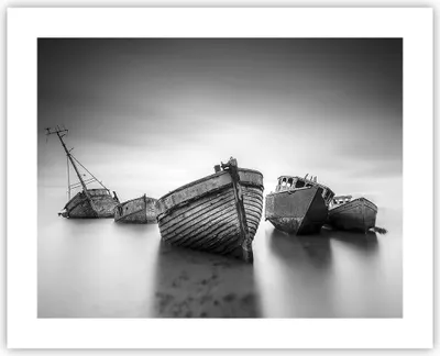 Produktbild von Poster - Poster ohne Rahmen - £ódŸ Wrack Schiff - 50x40 cm - Wand Bild - Wanddeko - Wandbilder - Kunstposter - Wandposter - Bilder - Kunstdruck - Wanddekoration - Wandbild - P2XAA50x40-4999