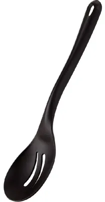 Produktbild von Servierlöffel perforiert - aus glasfaserverstärktem Material - schwarz - Länge 35 cm