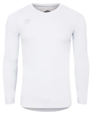 Productafbeelding van Umbro - "Elite" basislaag shirt met V-hals voor heren, model UO265 (3XL), kleur wit