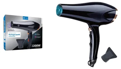 Image de Sèche-cheveux, 2200W, avec réglage de la température et de la vitesse, modèle W1103