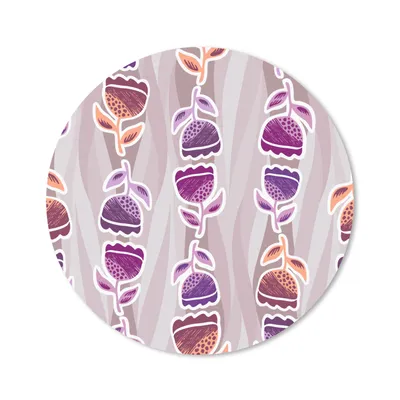 Produktbild von MuchoWow® Mauspad Mousepad Tulpen - Blumen - Muster 50x50 cm - Mousepads - Maus Mat - Pad - Mausunterlage - Vinyl