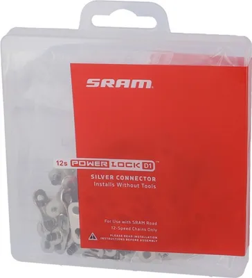 Immagine prodotto di SRAM Road Power Lock Blocco catena a 12 velocità, D1, argento (confezione da 50)