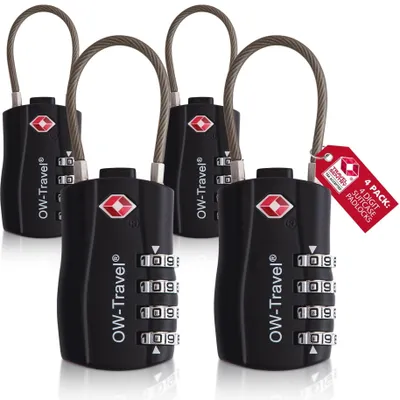 Immagine prodotto di Lucchetto combinato TSA con cavo per bagagli