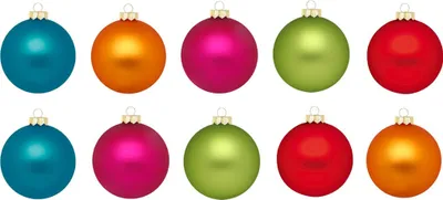 Produktbild von Weihnachtskugeln Glas 4-8cm mit Motiv 40er Set - Mille Fiori