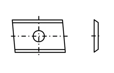 Obrázek produktu pro Speciální oboustranná destička 31 - 20x12x1,5mm T04F 4 ks.
